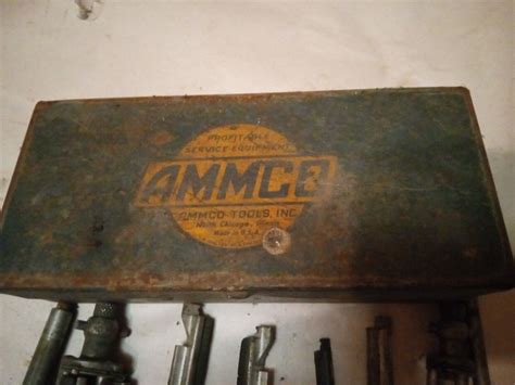 antique ammco metal box|OLD VINTAGE AMMCO ADVERTISING METAL BOX .